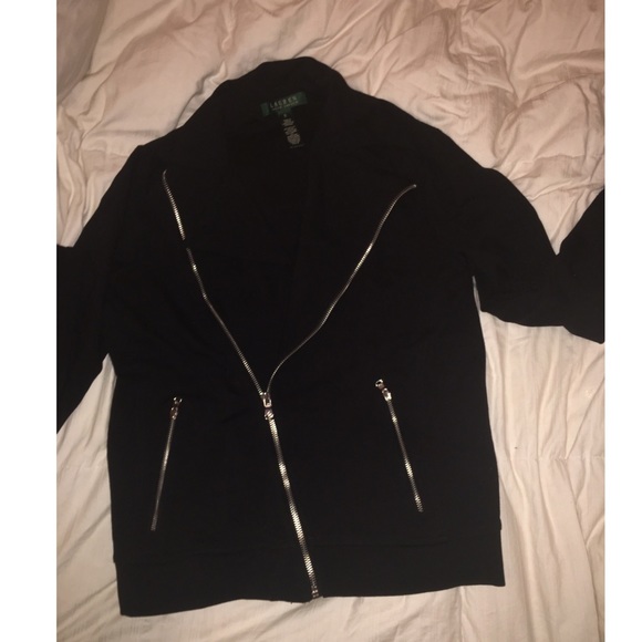 Ralph Lauren Black lightweight Jacket Zip-Up - Picture 2 of 4
